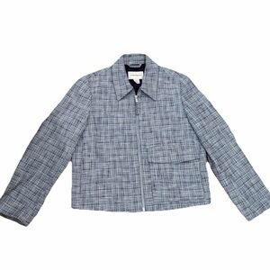 Club Monaco Navy and Light Blue Tweed Jacket